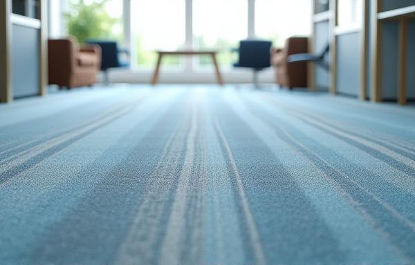 Freshly vacuumed carpet in a commercial office space in Fort Walton Beach