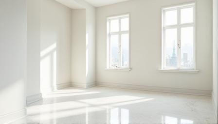 Spotless empty room ready for new occupants, after a professional move-in/move-out cleaning